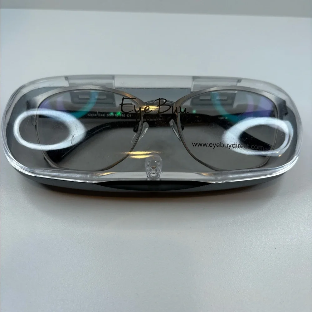 Eyebuydirect Upper East 55•18•140 Grey/Silver‎ Eyeglasses unisex GLASSES FRAMES